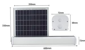 야외 IP65 원격 센서 트라이-증거 태양 튜브 조명 30 와트 60 와트 태양 led 튜브 빛 - Product Image 3