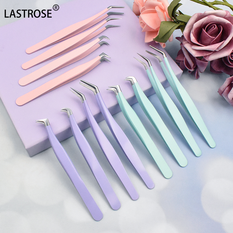 Stainless Steel Tweezers Eyelash Tools Lash