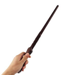 Bacchetta magica illuminata wandard Witch Witch suono illuminante bacchetta 14.6 pollici per festa di <span class=keywords><strong>Halloween</strong></span> <span class=keywords><strong>Costume</strong></span> Cosplay accessorio marrone - Product Image 5