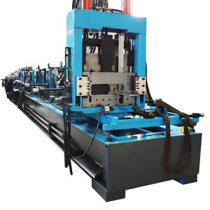 Stanz loch Schnell wechsel Typ 70-300mm Austauschbare <span class=keywords><strong>c</strong></span> Pfette Herstellung <span class=keywords><strong>C</strong></span>-Form Z-Kanal Walzen form maschine aus verzinktem Stahl - Product Image 3