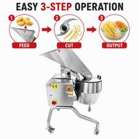 Grote golvende aardappelchipsmachine voor kantineteelt, diepvriescentrum, 304 roestvrij staal, automatische groentesnijder