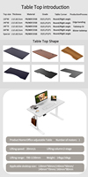 Bureau ergonomique électrique motorisé à hauteur réglable Bureau d'ordinateur à domicile Bureau debout au design moderne Mobilier modulaire