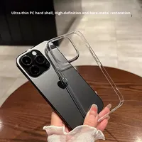 Coque de Téléphone Rigide Transparente Haute Clarté en PC Anti-Choc pour iPhone 13 14 15 16 17 Pro Max