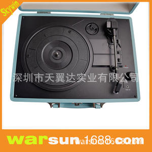 Tourne-disque alimenté par USB avec sortie RCA, étui en cuir Skywin, lecteur de disques vinyles - Product Image 4