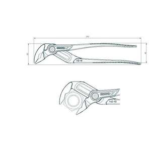 GEDORE - 2081229 Pince universelle réglable en pouce avec isolation par immersion-PINCE ET COUPE EAN 4010886879139 - Product Image 5