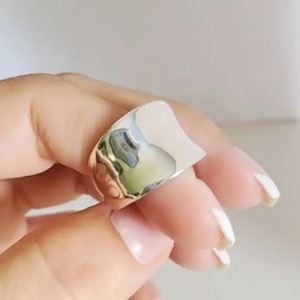 Anello Geometrico H489 in Argento, Minimalista Unisex per Uso Quotidiano, Anelli Raffinati - Product Image 6