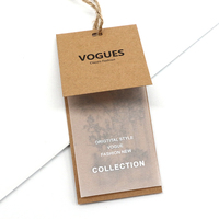 Étiquette étiquette de vêtement étiquette volante étiquette de vêtements papier Logo personnalisé PVC Logo personnalisé carton imperméable chaussures et vêtements RFID