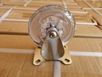 Roulettes transparentes en polyuréthane pour chaise de bureau, canapé et mobilier, 35/50/75 mm (1,5/2/3 pouces), pivotantes avec frein et protections filetées