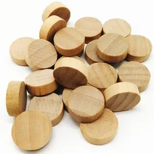 Custom wood circular small wood chip crafts DIY wooden crafts