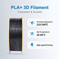 Filamento PLA LONQI de 1.75mm y 250g, Fácil de Imprimir, Suave, Ecológico, Mini Bobina PLA+ PLA Plus para Impresora 3D