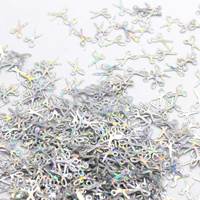 Paillettes en vrac dorées et argentées pour le nail art, la couture, la décoration de mariage, les confettis et le slime