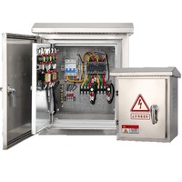 Boîtier de commande de ventilateur en acier inoxydable pour l'exportation, armoire de démarrage de pompe à eau, distribution d'énergie triphasée, commande de moteur