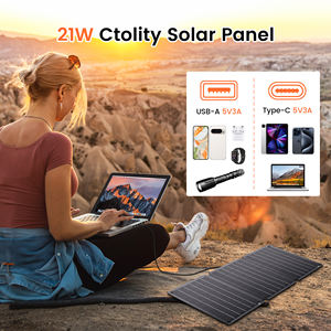 Paneles Solares Portátiles de 21W/36W/54W con Carga Rápida USB, Ideales para Bancos de Energía, Campamentos al Aire Libre y Otros Escenarios - Product Image 2