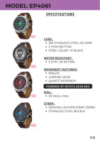 Montre-bracelet multifonctionnelle innovante avec mouvement Crazy Hour, boîtier de mouvement fiable, montre tendance, cadeau distinctif, montre à boîtier de mouvement