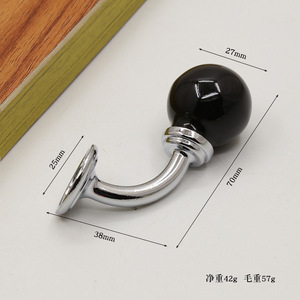 Poignées de porte d'armoire en céramique/alliage de zinc/cuivre colorées pour cuisine, armoire, commode - Design moderne minimaliste durable - Product Image 2