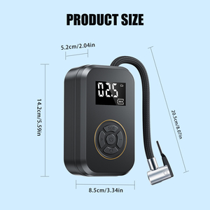 Bomba de Presión de Neumáticos Eléctrica Multifunción, Mini Bomba de Aire Portátil para Automóvil, Compresor de Aire Digital LED para Neumáticos, Inflador de Neumáticos Inalámbrico - Product Image 6