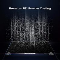 Creality K1 Max Kit pelat pembuatan, Platform Printer 3d 315*310mm dengan permukaan Pei buram dan tanpa stiker magnetik lunak