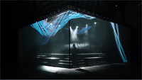 Écran de projecteur de maille holographique Transparent grand écran de Projection d'hologramme 3D écran de gaze Holo pour la scène