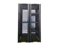 Armoire de serveur de colocation 42U de 800 mm de large x 1200 mm de profondeur avec 4 compartiments de 9U en stock