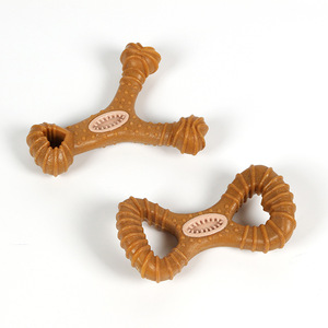 Durable Eco-Friendly Interactive Wood <strong>Bone</strong> Chew <strong>Toys</strong> for <strong>Dogs</strong> <strong>Rope</strong> Ball Design Teeth Cleaning Feature Wholesale Pet Supplies - Product Image 1
