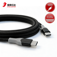 Câble de charge rapide USB-C vers USB-C tressé en nylon 3A, 60W, 2-pack, 10FT+6FT, pour appareil photo