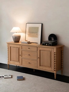 Credenza Moderna in Stile Francese Antico, Mobile di Stoccaggio in Legno Massello per <span class=keywords><strong>Ingresso</strong></span>, Bar, Villa, Sala da Pranzo o Soggiorno, Decorazione da Parete - Product Image 2