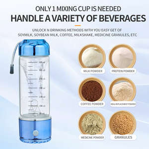 Portable Self-Stirring Glass Coffee <b>Mug</b> with Waterproof Shockproof Construction Includes Lid Accessory for Home or Office Use - Product Image 4