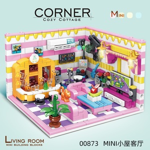 Zhegao fai da te set di blocchi di costruzione Mini dimensioni 3.6mm finta gioco camera da ragazza costruzione serie per età 5-7 anni per le ragazze - Product Image 5