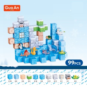 GUOAN TOYS Tendance Éducatif Monde de la Neige Océan Animal DIY VAPEUR Jouet Casse-tête Cube Magnétique Créatif Bloc de Construction pour Enfants - Product Image 4