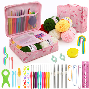 Tự làm nhà máy Crochet Kit cho người mới bắt đầu bán buôn Crochet Set Hook DIY công cụ đan Kit cho người mới bắt đầu hoàn chỉnh - Product Image 3
