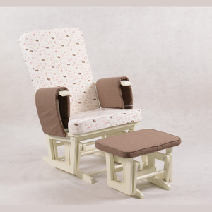 Sillón de sofá individual contemporáneo de fabricante, mecedora de tela de sala de estar de madera para muebles del hogar - Product Image 6