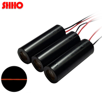 Módulo Láser de Línea Roja de Alta Calidad, 650nm, 10mw, Elemento Óptico, Accesorios para Nivel Láser, Corte, Posicionamiento, Marcado Láser Rojo