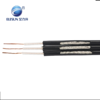 Câble coaxial RF à faible perte 75 Ohms RG174 0,5 m avec connecteur MMCX mâle vers BNC femelle traversant ou antenne pour ELESUN certifié