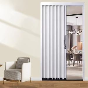 Portes pliantes en aluminium de conception moderne, panneaux de cloison, coulissantes, pour cuisine, salle de bain, couloir, zones intérieures pliables - Product Image 3