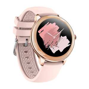 Nouvelle montre connectée V33 <span class=keywords><strong>2022</strong></span> BT pour femme, avec appels, acier or Rose, fréquence cardiaque, pression artérielle, moniteur d'oxygène, fonction féminine - Product Image 4