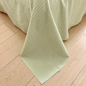Mu Tangxuan Cotton Sheet <b>Set</b> Plaid Floral Print Tie-up Design Spring 2026 Four-Piece <b>Bedding</b> - Product Image 4