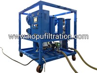 Machine de purification d'huile de transformateur professionnelle HOPU, équipement de filtration sous vide entièrement automatique