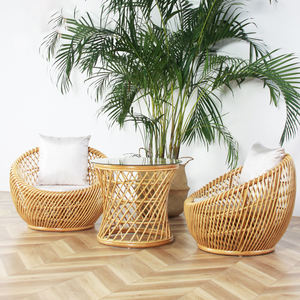 Muebles de jardín plegables al aire libre Silla de ratán Balcón de plástico para patio - Product Image 1