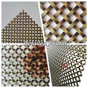 Grillage en acier inoxydable antique, maille architecturale économique, substitut du laiton véritable |   Résistant à la rouille et durable - Product Image 2