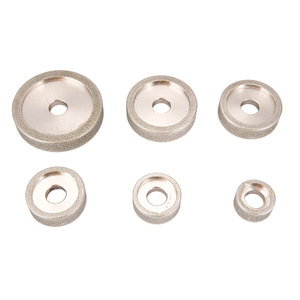 Meule diamantée abrasive grossière de forme plate pour pierre, céramique, fonte, quartz, métaux à haute dureté, à liaison métallique - Product Image 2