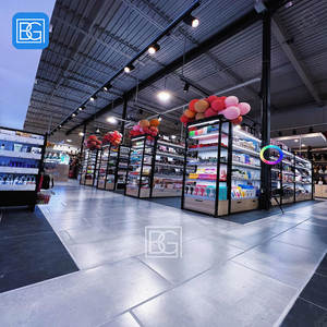 Comptoir de cheveux de fabrication d'usine Design d'intérieur magasin d'<span class=keywords><strong>extension</strong></span> de cheveux perruque en métal meubles d'affichage de boutique - Product Image 6