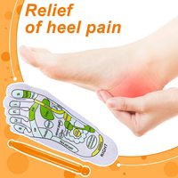 Chaussettes d'acupression et de réflexologie pour massage des pieds, chaussettes à cinq doigts séparés, en coton, avec diagrammes en anglais, tige incluse