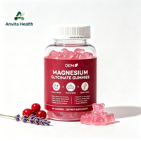 Gummies de glycinate de magnésium à marque privée pour le sommeil, la relaxation et le soutien des os et des articulations – Formule personnalisée OEM/ODM