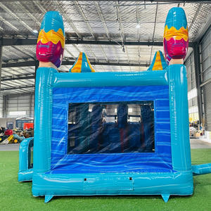 Castillo Inflable Comercial <span class=keywords><strong>con</strong></span> Tobogán Acuático y <span class=keywords><strong>Piscina</strong></span>, Doble Carril Húmedo/Seco, para Fiestas Infantiles y <span class=keywords><strong>Alquiler</strong></span> - Product Image 4