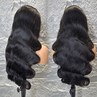 Perruque frontale en dentelle HD 13x4, ondulée, 100% cheveux brésiliens vierges, naturelle, pour femmes noires, en cheveux humains, vente en gros