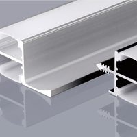 Fabricant de profilés en alliage d'aluminium, diffuseur de bande LED en aluminium anodisé, pour bureau, plinthe, escalier, commande en gros