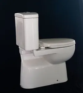 Vente directe d'usine nettoyage plus facile céramique Washdown deux pièces toilette pour salle de bain