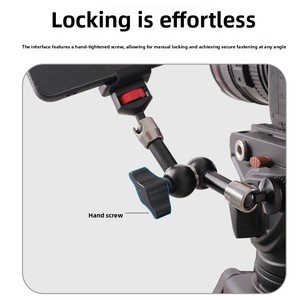 Lengan Ajaib Kepala Bola Panorama 360 Derajat 7/11 Inci dengan Sekrup Ganda 1/4, Dudukan Kamera Artikulasi untuk Kamera DSLR, Monitor, Lampu LED, dan Ponsel - Product Image 3
