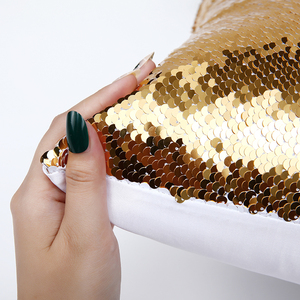 16''x16'' Light Gold Flip Glitter Reversible Personalized Sublimation Blank DIY Print <strong>Cushion</strong> <strong>Sequin</strong> Pillow Case Cover for Couch - Product Image 6