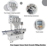 Balance électronique linéaire Granule Pesage Machine de remplissage Grains Avoine Riz Millet Haricots Semences Maïs Pop Soja Pois chiche Lentille
